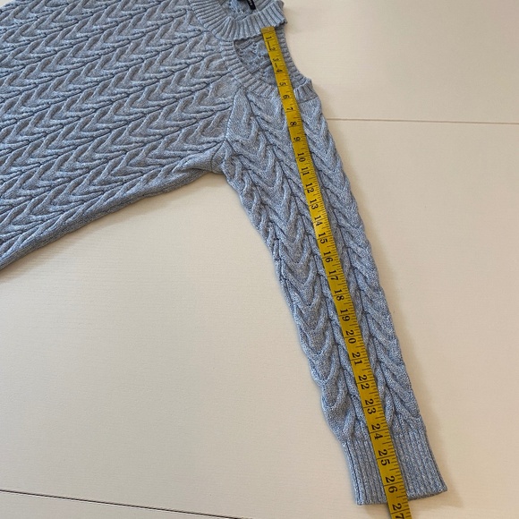 Boston Proper Cable Knit Cold Shoulder Sweater Size Extra Large - Picture 13 of 13